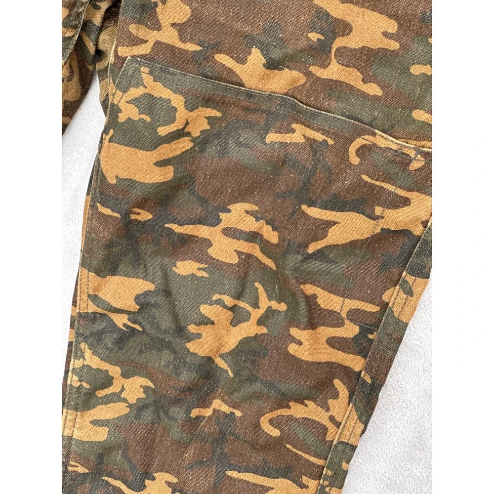 Taylor Stitch Chore Pants Mens 32x26 Camo Boss Duck Double Knee Workwear